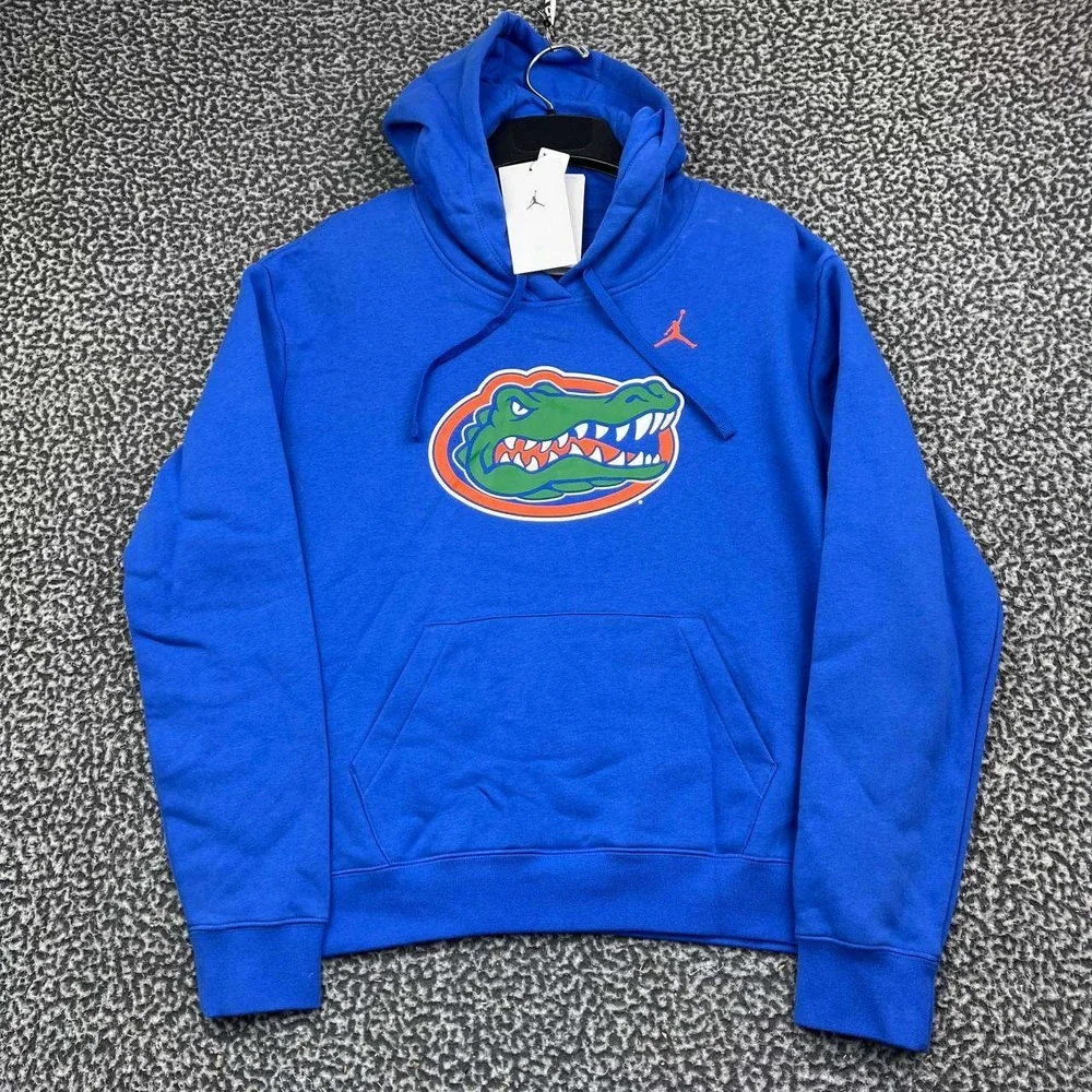 Nike Florida Gators Hoodie Women Medium Blue Fleece Pullover Jordan New M